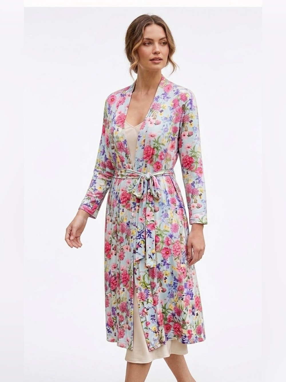 Posh Peanut Floral Bamboo Lightweight Robe